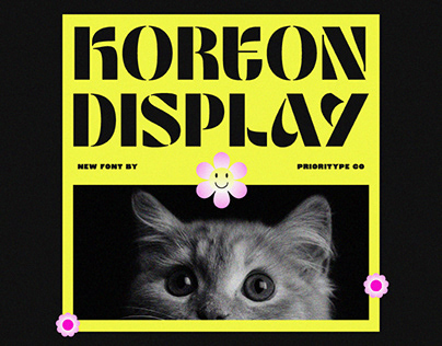Koreon Display - Stencil Font