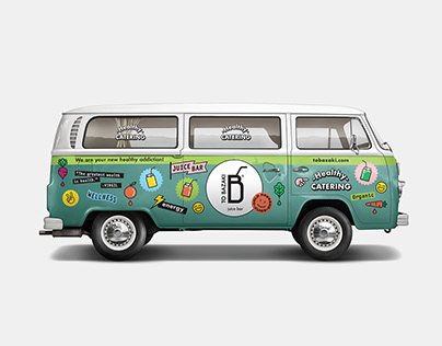 "TO BAZAKI" Juice Bar — Delivery Van Branding