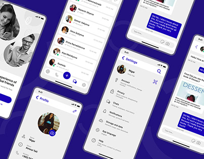 Project thumbnail - Global Chatting App UI