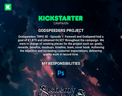 Project thumbnail - Godspeeders TRPG - Kickstarter Campaign Design