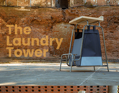 Laundry Tower | Tall stool