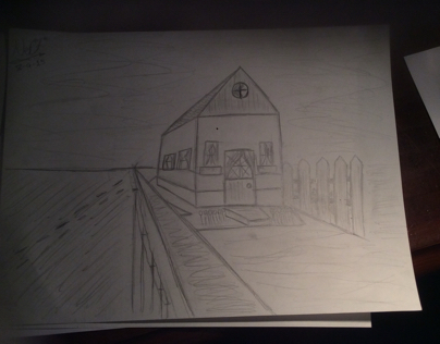 Perspective, Vanishing point - HOUSE 1st try