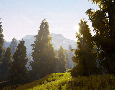 Simple Forest Scene (UE4)