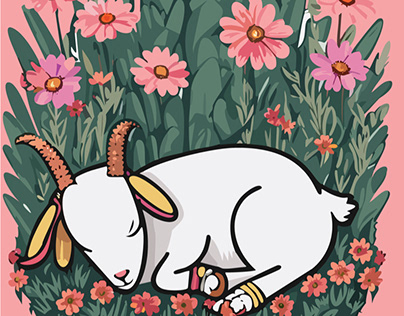Tired Goat Background