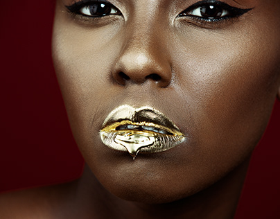 Golden Beauty Editorial Portraits Studio Glam By Sly