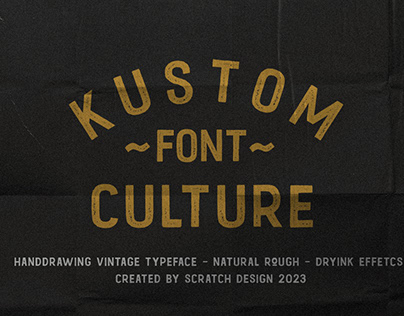Kustom Culture Vintage Font