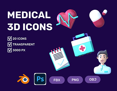 Medical Icons on UI8