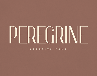 Peregrine free font. freebie