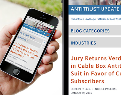 Antitrust Update Blog for Patterson Belknap