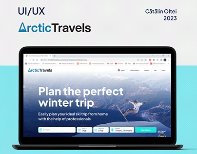 Arctic Travels UI/UX Landing Page Design