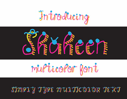 Shaheen - Multicolor Font