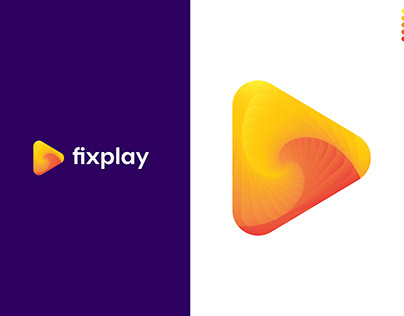 Fixplay Logo Design - Modern Play Logo Design