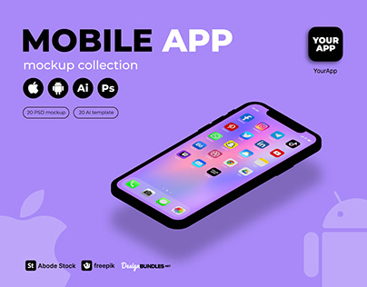 Mobile App mockup collection