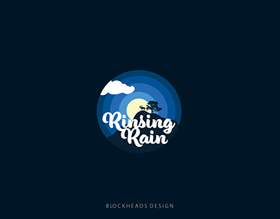 rinsing rain ,season logo,illusrator