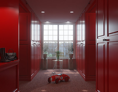 Red-Hallway