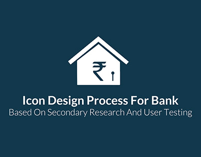 Icon Design for a Financial Term BANK in Indian Context