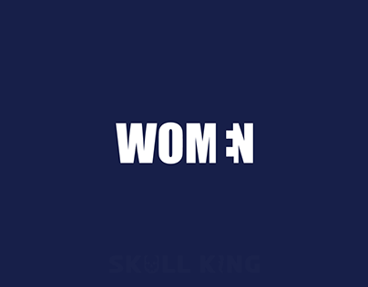 women negative space logo