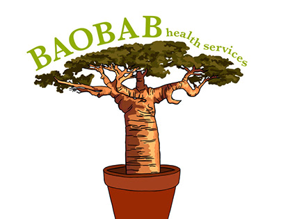 Logo commission ~ baobab tree in clay pot