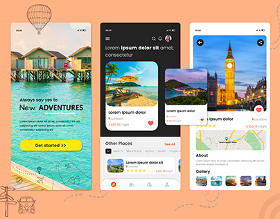 Travel App Design Template
