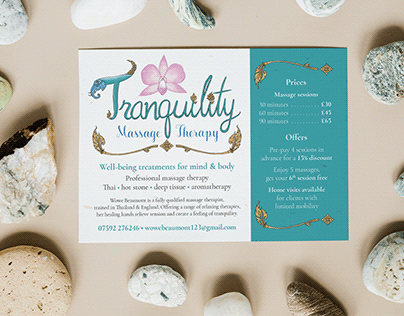 Tranquility Massage Therapy: cards and vouchers
