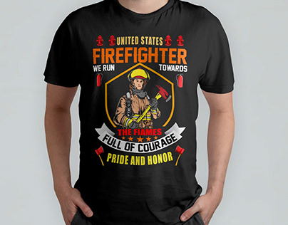 firefighter t shirt design