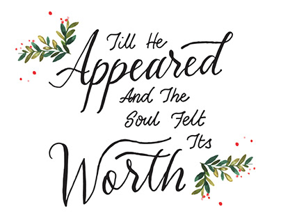 Lettering | "Oh Holy Night" Christmas Graphic