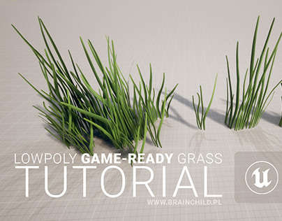 TUTORIAL (part1) Lowpoly Game Ready Stylised GRASS