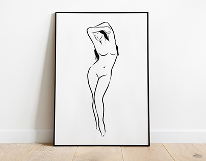 Nude Line art Drawings