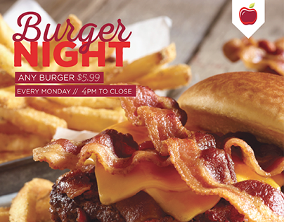 Applebees Burger Night Facebook Promo
