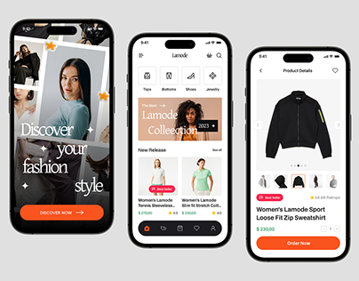 Fashion Store Mobile App UI Design