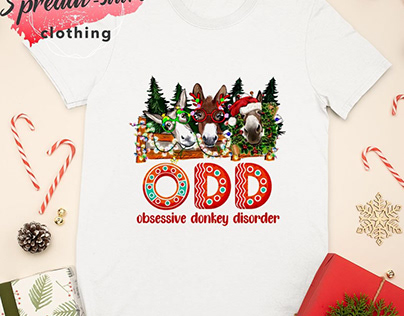 ODD Obsessive Donkey Disorder horse Christmas shirt