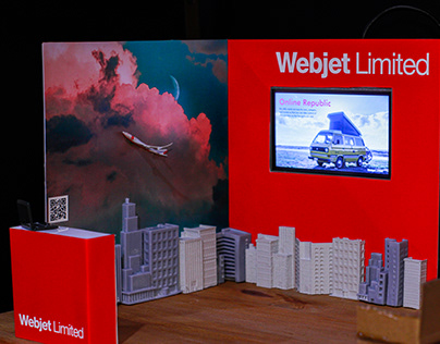 Webjet Limited Tradeshow Booth & Annual Report concept