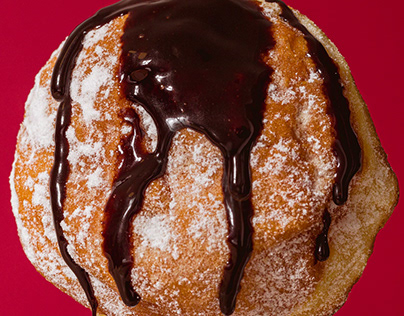 Lava chocolate donut
