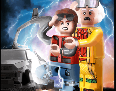 Lego poster remake - Back To The Future