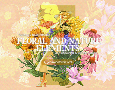Detailed Floral and Nature Elements | Canva Elements