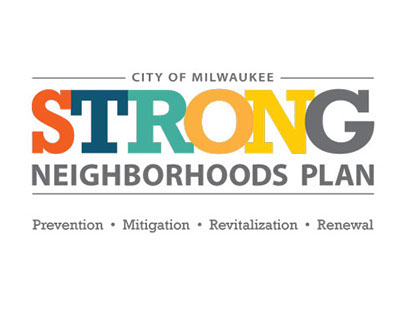 Strong Neighborhoods Plan logo, branding, marketing