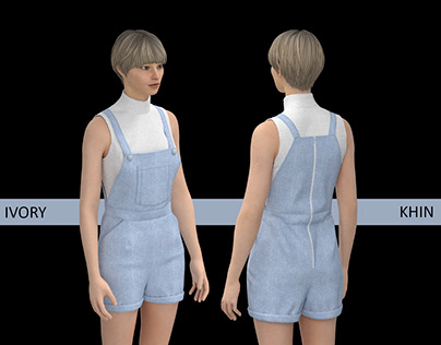 Project thumbnail - 3D Women's Overalls