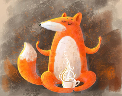 Coffee meditation. Foxy