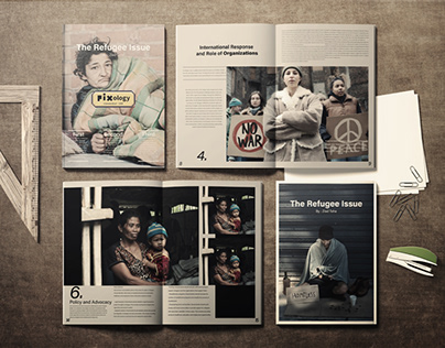 Magazine Design About Refuge People