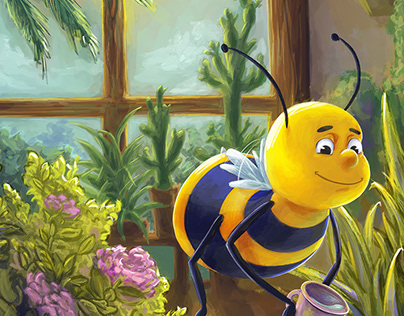 Bee illustrations // Ilustraciones de abejas