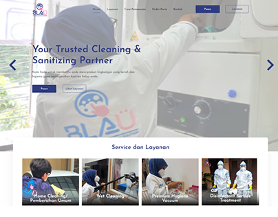 BLAU Cleaner Web Design