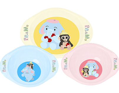 Character Development for baby products "BB and Mo"