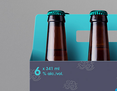 Emballage d'un paquet de 6 bières