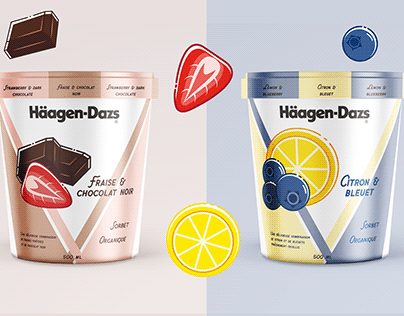 Packaging | crème glacée avec duo-pack