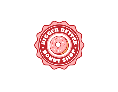 Logo Design: Bigger Better Donut Shop