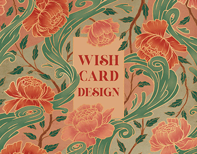 Flower & Water - Wish card design by Anaïs Munier