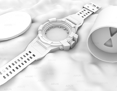 3d wristbands, wristwatch animation and design