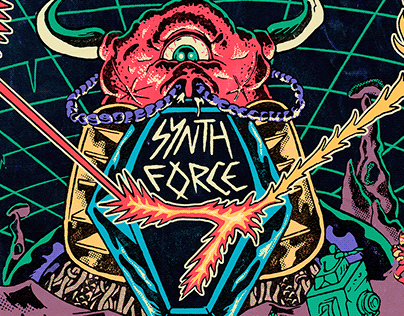 TWRP x Magic Sword - Snyth Force 7 Tour Poster