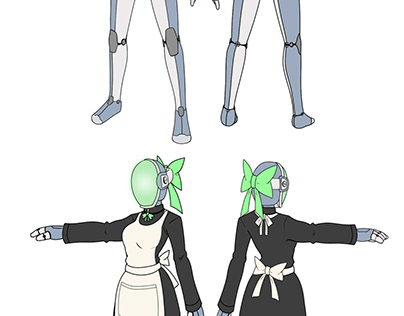 Maidbot Character Design Project