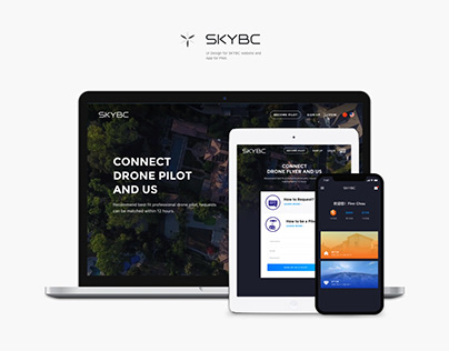SKYBC Website & App UI Design